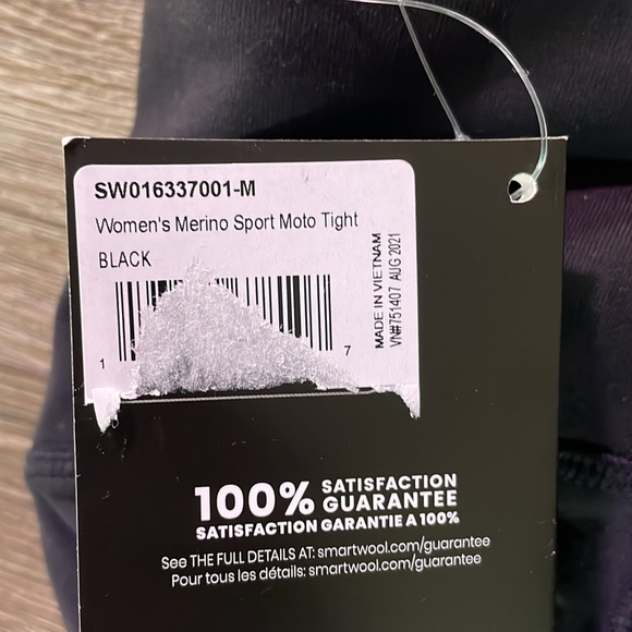 Women's SMARTWOOL Merino Sport Moto Leggins - Picture 7 of 8